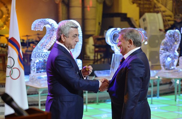 Президент Армении принял участие в торжественной церемонии награждения спортсменов